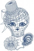 Strange doll 2 embroidery design