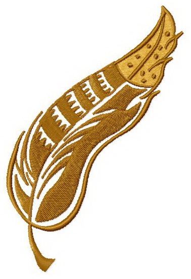 Feather 10 machine embroidery design