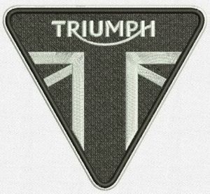 Triumph Motocycles Ltd logo 2 embroidery design