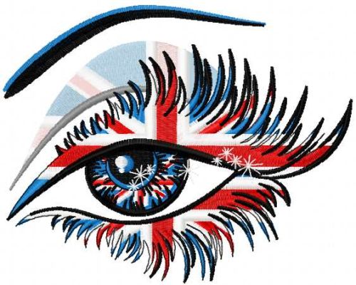 Beautiful Britain view embroidery design