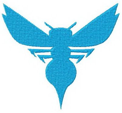 Charlotte Hornets logo 2014 machine embroidery design