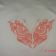 White embroidered shirt with butterfly