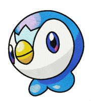 Cute penguin embroidery design