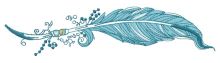 Feather 24 embroidery design