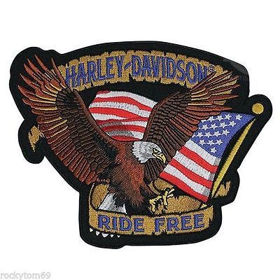 HARLEY-DAVIDSON patriotic eagle embroidery design