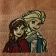 Anna and Elsa embroidered on towel