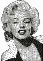 Marilyn Monroe: An Iconic Embroidery Design