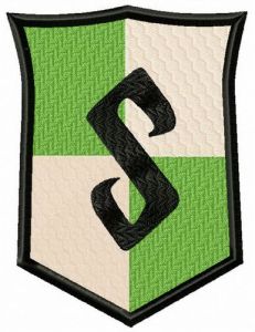 Slytherin badge embroidery design