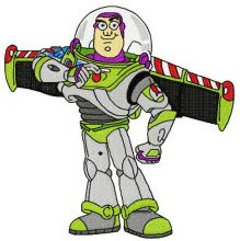 Buzz ready to fly embroidery design