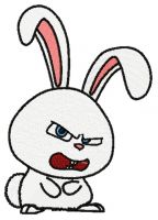 Angry Snowball embroidery design