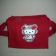 Hello Kitty spring design on embroidered red bag