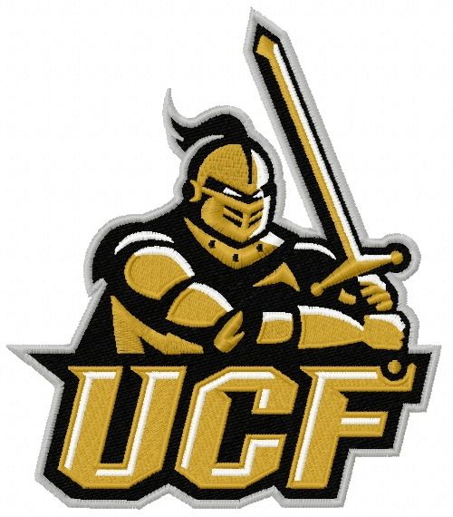 UCF Knights logo 2 machine embroidery design