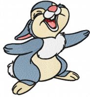 Thumper happy 2 embroidery design
