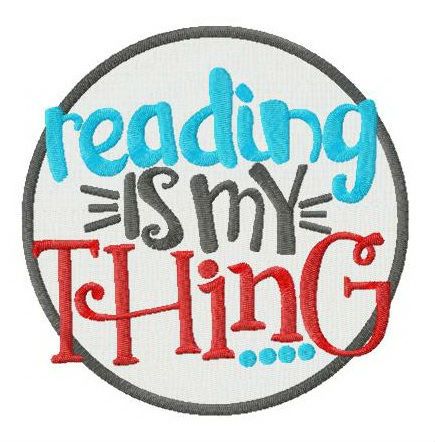 Reading is my thing machine embroidery design