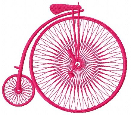 Bicycle 2 machine embroidery design