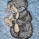Tatty teddy bear with bunny toy embroidered on towel