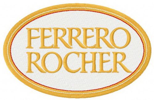 Ferrero Rocher machine embroidery design