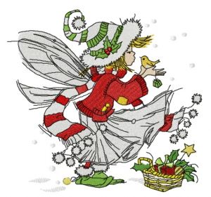 Kind elf embroidery design