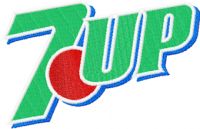 7up logo embroidery design