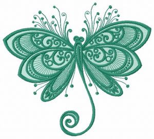 Funny butterfly embroidery design
