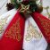 Christmas napkins with christmas tree embroidery design