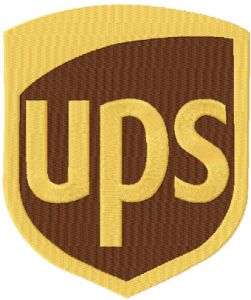 UPS logo classic embroidery design
