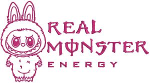 Labubu real monster energy embroidery design