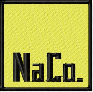 NaCo. Logo embroidery design