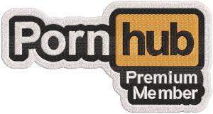 Porno hub Premium member embroidery design