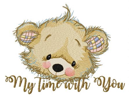 My time with you machine embroidery design