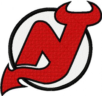 New Jersey Devils logo machine embroidery design
