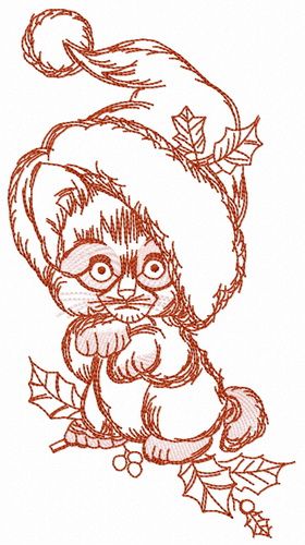 Too small to be Santa 2 machine embroidery design