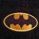 Bath towel with embroidered logo of Batman on it