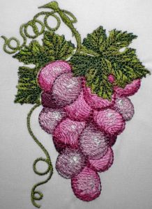 Grape  embroidery design