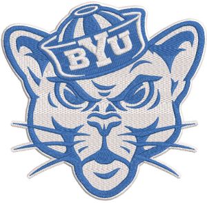 Brigham Young Cougars Secondary logo embroidery design