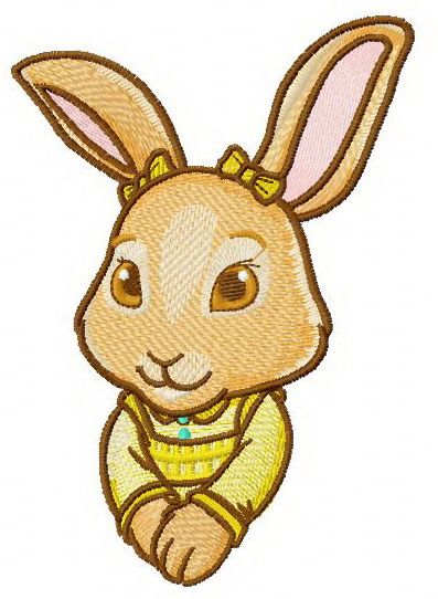 Little cute bunny 2 machine embroidery design