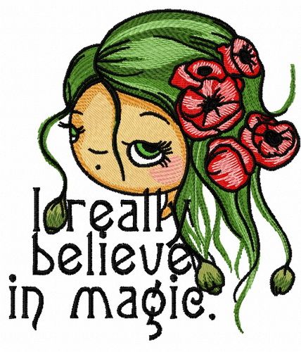I really believe in magic 2 machine embroidery design