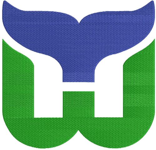 Hartford Whalers logo embroidery design