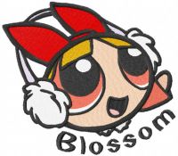 Cute Winter blossom embroidery design