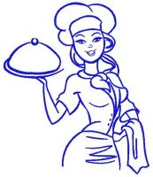 Waiter 3 embroidery design