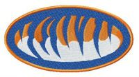 Auburn Tigers alternative logo embroidery design