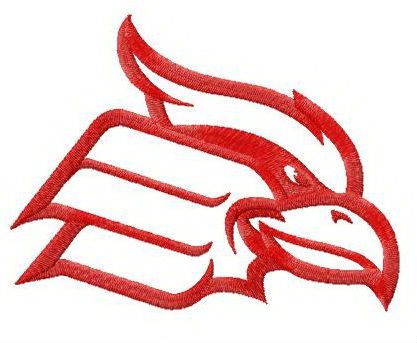 Wheeling Cardinals alternative logo machine embroidery design