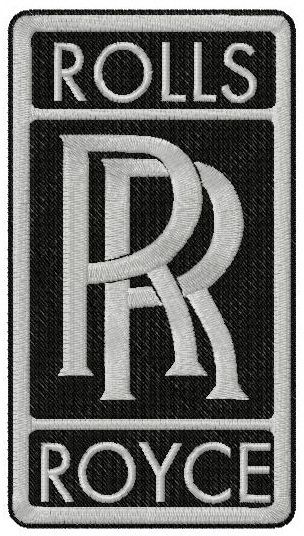Rolls Royce machine embroidery design