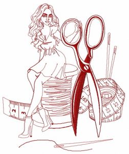 Sewing fairy 2 embroidery design