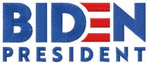 Diseño de bordado del presidente Biden