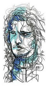 Jon Snow embroidery design