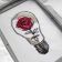 in hoop Fragile rose embroidery design