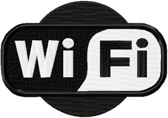 WiFi logo machine embroidery design