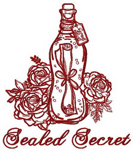 Sealed secret 7 machine embroidery design