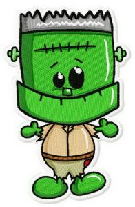 Cute Frankenstein 2 embroidery design